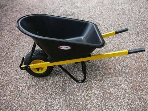 BRAND NEW 100L POLY TRAY WHEELBARROW FOR TRADE OR HOME USE!