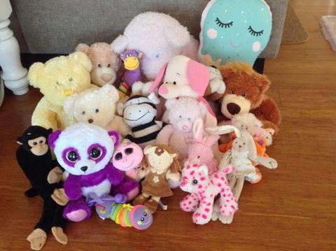 Assorted soft toys