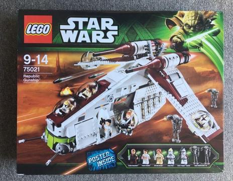 LEGO 75021 Star Wars Republic Gunship Brand New Sealed Box