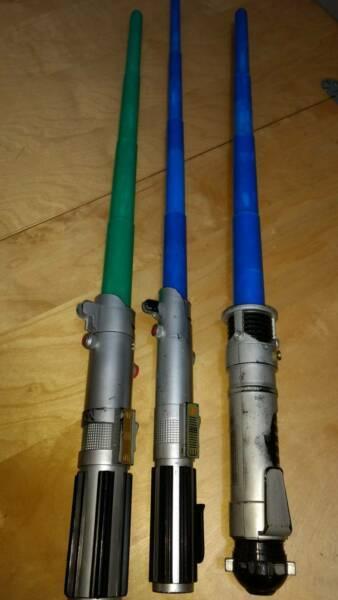 3 Used Toy Light Sabres (STILL AVAILABLE)