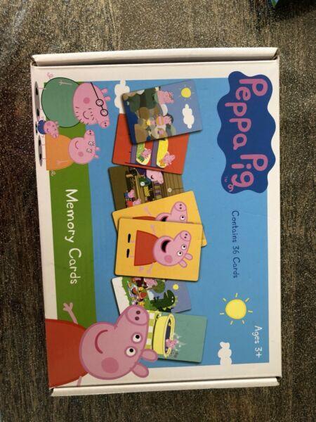 Peppa pig memory card game
