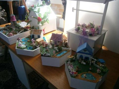 PRICES REDUCED - Beautiful fairy gardens with lights
