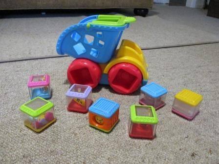 Baby / Child Toy Truck with peek a boo blocks