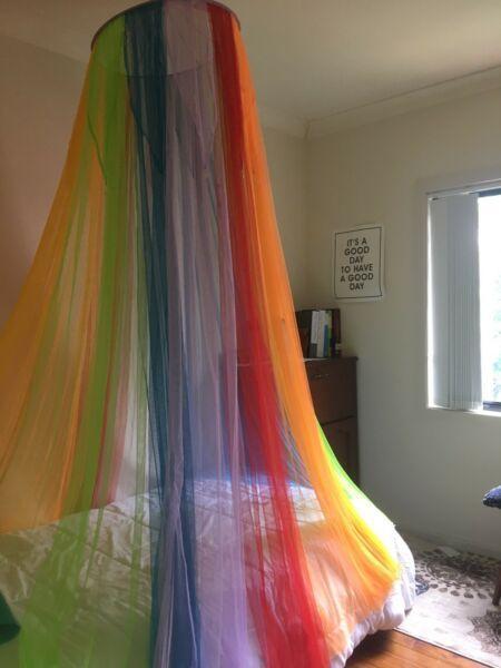 Rainbow mosquito net SOLD PENDING PICK UP