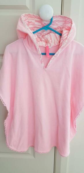 Seafolly beautiful pink beach popover dress size 3-4 years