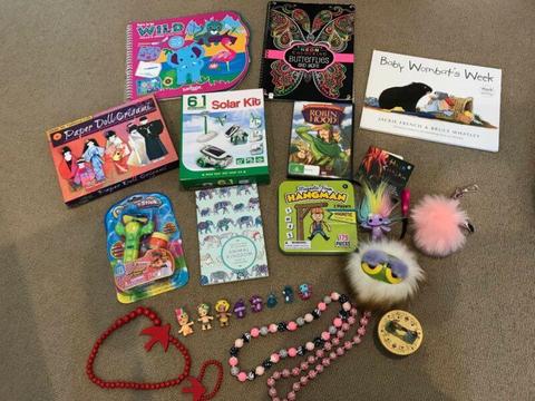 Jewellery, books, games and crafts