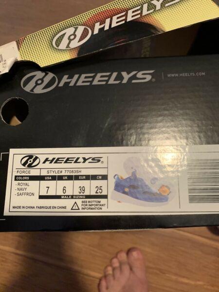 Heelys size USA 7 used once immaculate condition