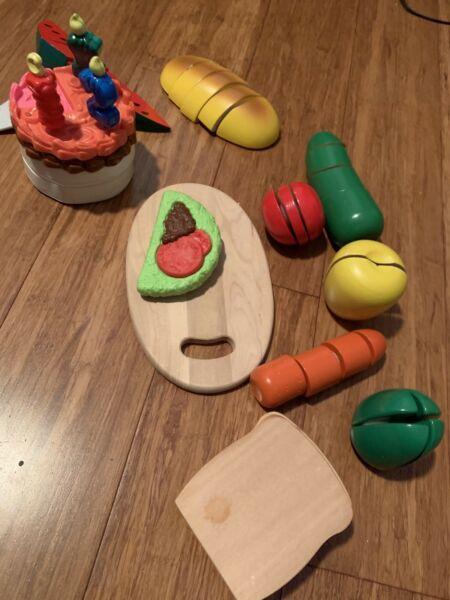 Wooden food toys