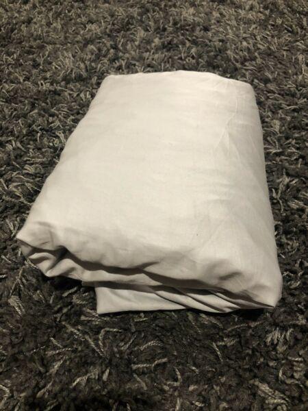 Grey fitted sheet from Adairs (SB)