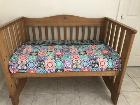 Boori country cot-converts to toddler bed or sofa