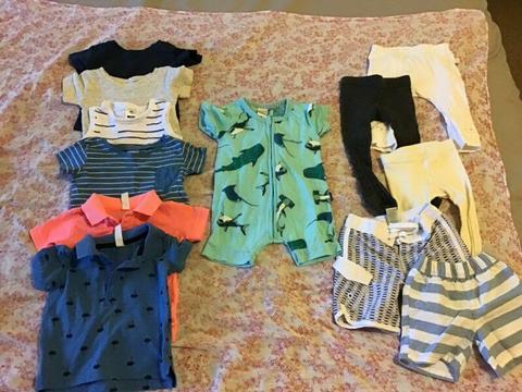 Bundle - 19 items - size 00 shirts / pants / rompers - FREE POSTAGE