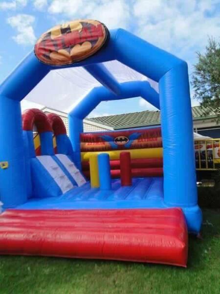 for hire batman jumping castle with double slide