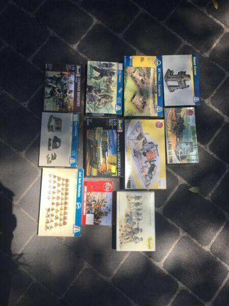 Various WW2 1:72 and other scale models
