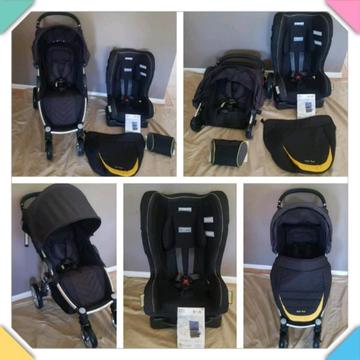 Pram and Carseat with accessories for sale
