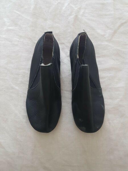 Leather Dance Jazz Shoe Black