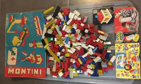 Vintage Montini Plastic Blocks (Dutch LEGO brand)