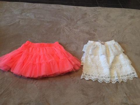 Wanted: Girls size 7 skirts $10 for both