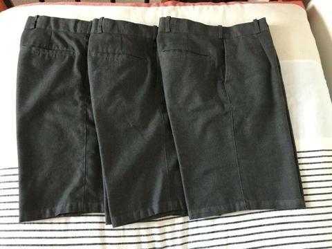 Grey school shorts x3 great quality and condition