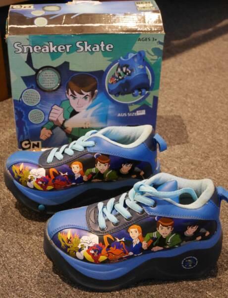 Kids Ben 10 Alien Force Sneaker Skates, Size Aus 1