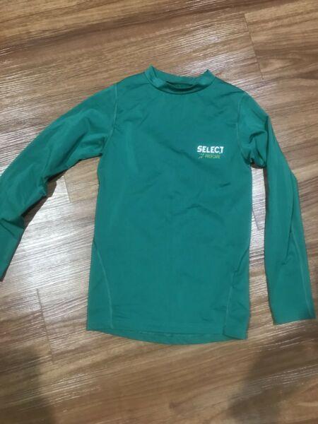 Kids Green Long sleeve Compression top - size 10-12