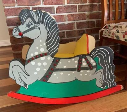 Children's Wooden Rocking & Riding Horse