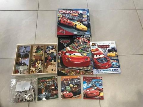 Disney Cars - Monopoly, Books & Puzzles - Great Condition