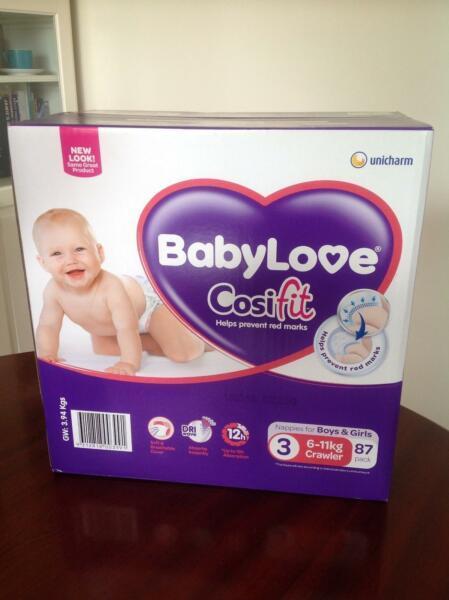 Baby Love Cosifit Nappies 6-11kg NEW