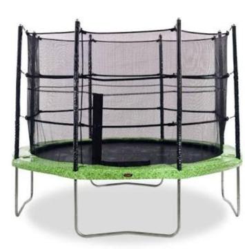 10ft vuly trampoline ( not fully set up in picture)