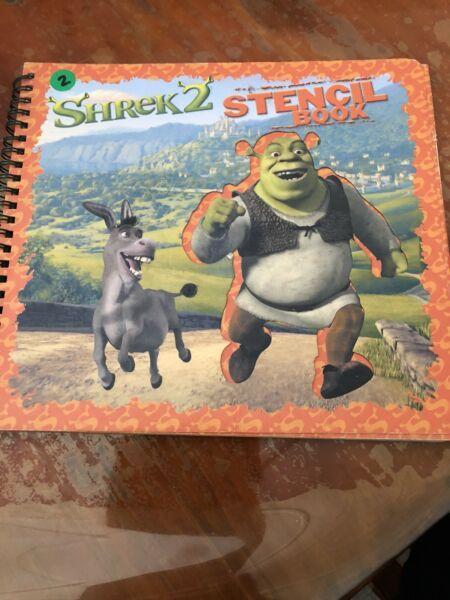 Shrek 2 stencil book