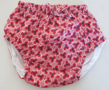 INFANT GIRLS RED WHITE & BLUE FLORAL SIZE 00 BLOOMERS COLLETTE DI
