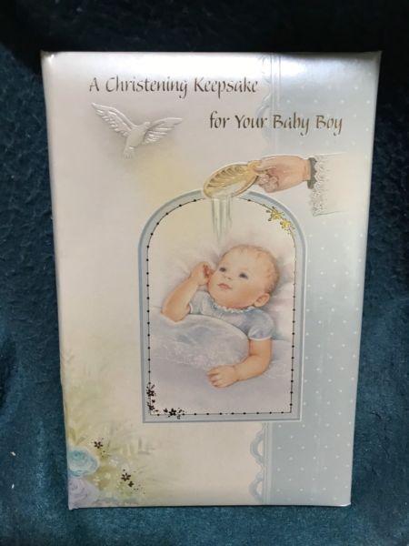 Christening Keepsake - Baby Boy
