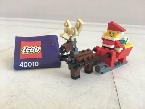 Lego Santa with Sleigh Building Set 40010