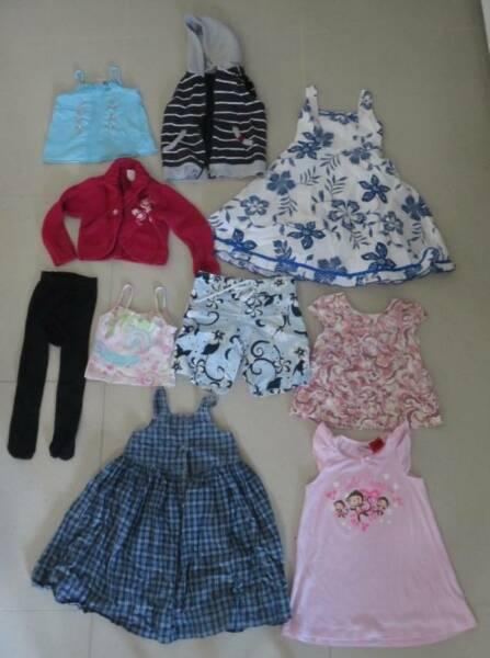 GIRLS SIZE 4 MIXED CLOTHES 10 PIECES