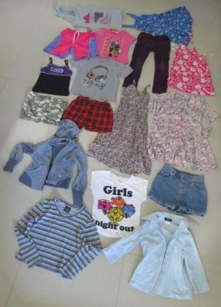 GIRLS SIZE 8 MIXED CLOTHING 17 PIECES
