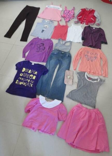 GIRLS SIZE 10 MIXED CLOTHING 17 PIECES