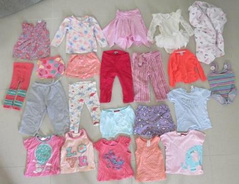 LITTLE GIRLS SIZE 1 MIXED BAG OF CLOTHES 22 PIECES