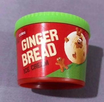 Coles mini gingerbread ice cream
