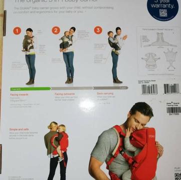 Stokke my carrier organic 3 in 1 baby carrier