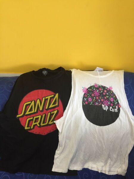 Santa Cruz size 8 Ladies singlet suit teen/ladies