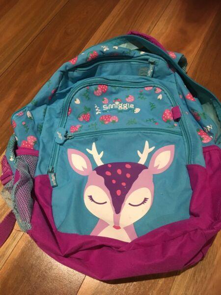 Smiggle back pack rrp$50 Barely used. School, preschool, outings