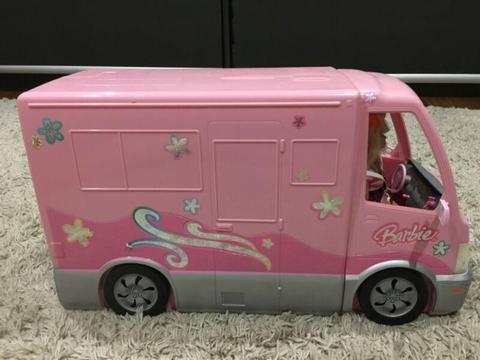 Barbie Van - accessories and barbies included