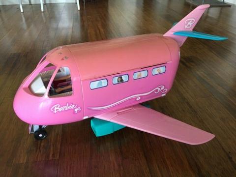 Barbie Jet with barbies and accessories included