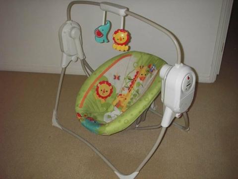 Baby rocker swing (powered) 3 in 1 as new condition Fisher-Price