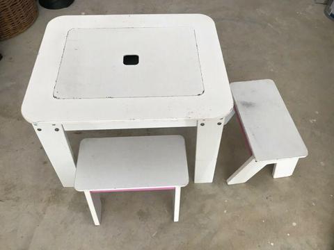 Kids 3 piece table and chair set