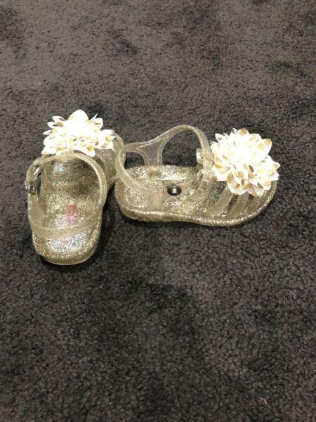 Seed Heritage jelly sandals with fabric flower