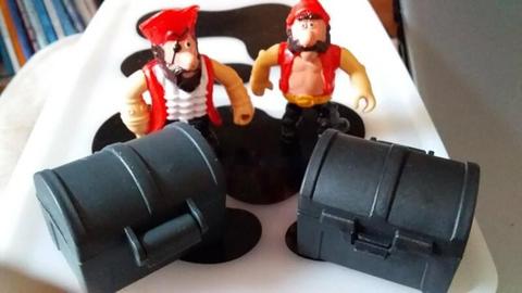 Toy Pirates and Treasure Chests