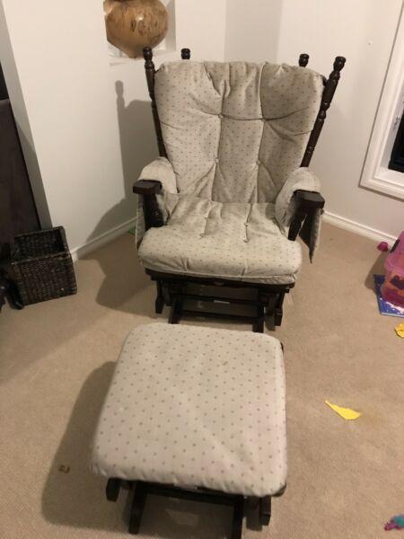 Babyco Rocking Chair and Rocking Foot Rest - MUST SELL