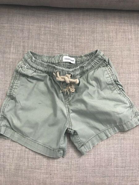 Size 4 Boys Shorts- Country Road, Cotton On & Jacks Boardies
