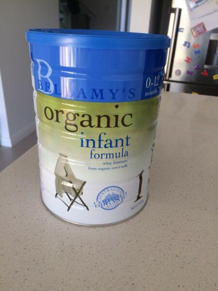 New unopened Bellamy's Organic Infant Formula
