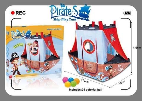 Fun Play Tent Pirates Ship Tent Indoor / Outdoor Kids Play